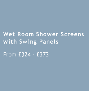 Wet Room Shower Screens with Swing Panels