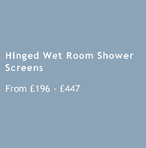 Hinged Wet Room Shower Screens