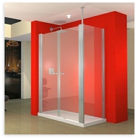 UniLine 1500 x 800 Shower Enclosure & RH Tray Package